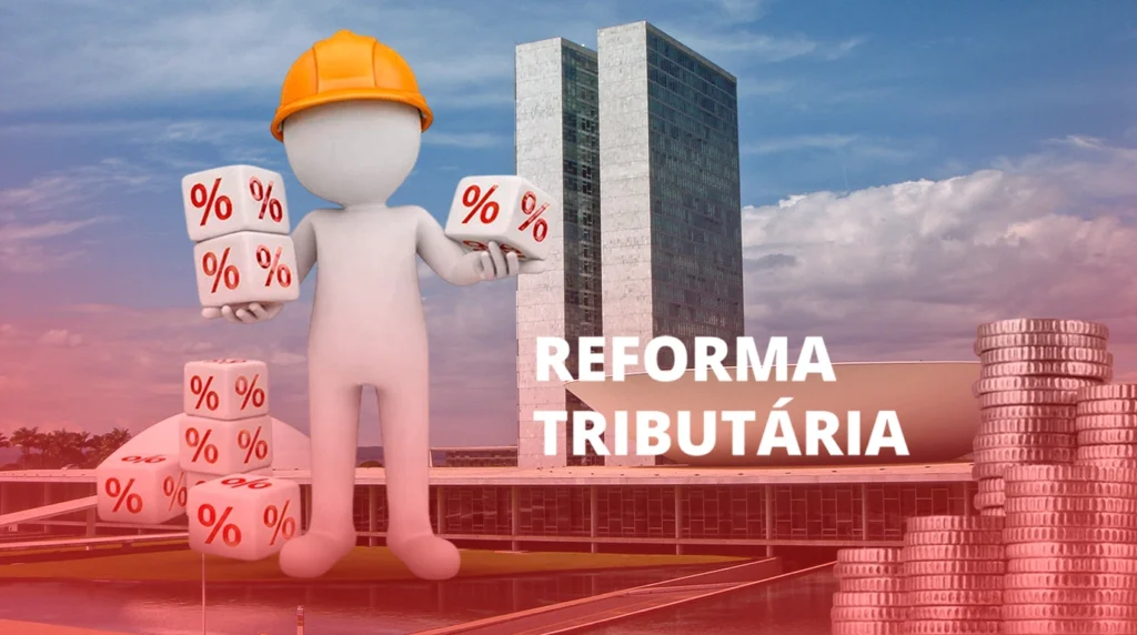 Boneco representando o impacto da Reforma Tributária na competitividade de pequenos negócios.